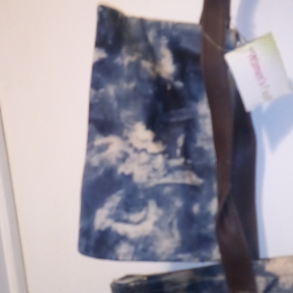 Hobo Multi Color Splatter Blue & White Paint Design Bag & Wallet - Picture 4 of 13